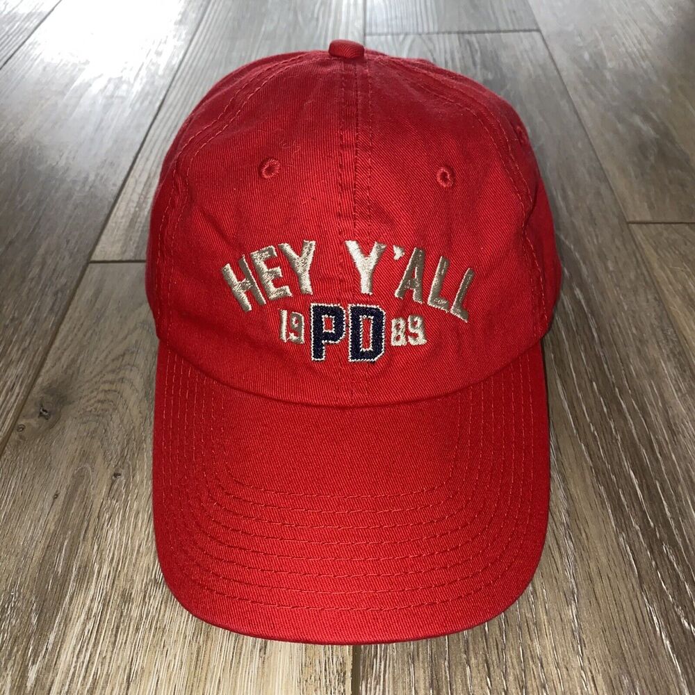 HEY YALL 1989 PD Tennessee Red Cotton Hat Cap Adjustable
